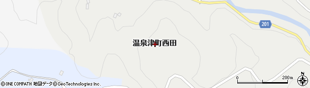 島根県大田市温泉津町西田周辺の地図