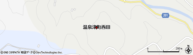 島根県大田市温泉津町西田周辺の地図