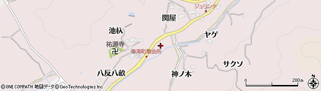 愛知県豊田市幸海町酒呑二ツ岩周辺の地図