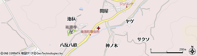 愛知県豊田市幸海町（酒呑二ツ岩）周辺の地図