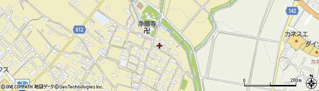 三重県員弁郡東員町鳥取1052周辺の地図