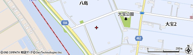 愛知県飛島村（海部郡）大宝周辺の地図