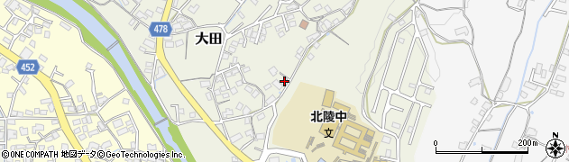 岡山県津山市大田224周辺の地図