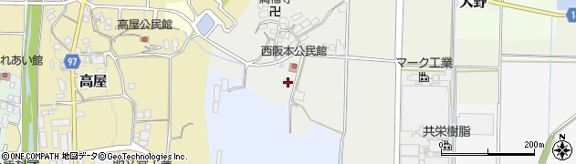 兵庫県丹波篠山市西阪本553周辺の地図