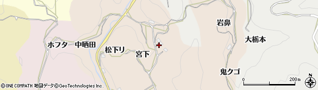 愛知県豊田市桑原田町（松戻リ）周辺の地図