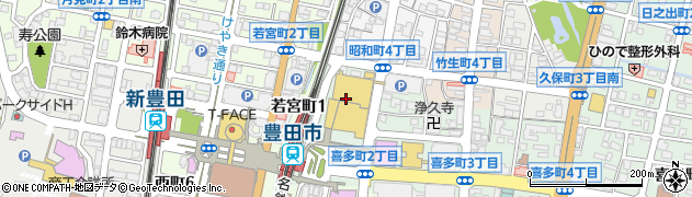 スガキヤ 豊田ギャザ店周辺の地図