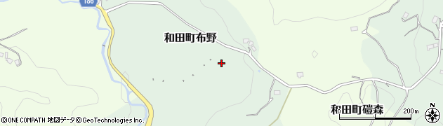 千葉県南房総市和田町布野周辺の地図
