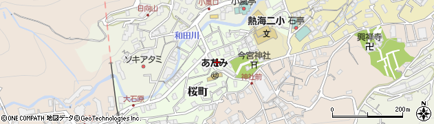 静岡県熱海市桜町周辺の地図