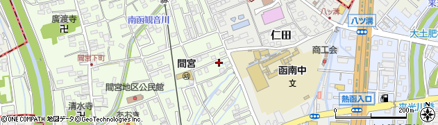 静岡県田方郡函南町間宮870周辺の地図
