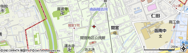 静岡県田方郡函南町間宮851周辺の地図