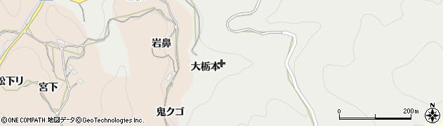 愛知県豊田市栃本町（大栃本）周辺の地図
