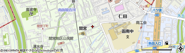 静岡県田方郡函南町間宮874周辺の地図