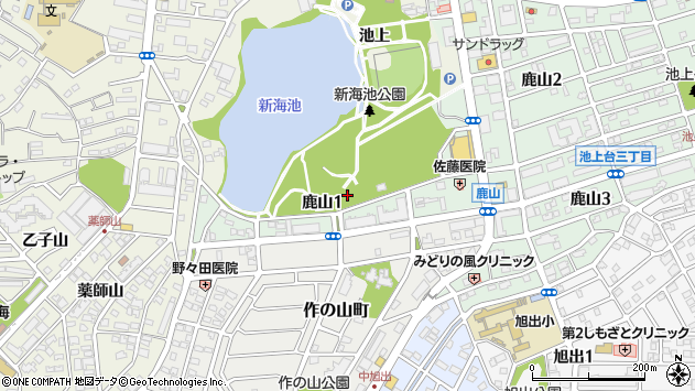 〒458-0045 愛知県名古屋市緑区鹿山の地図