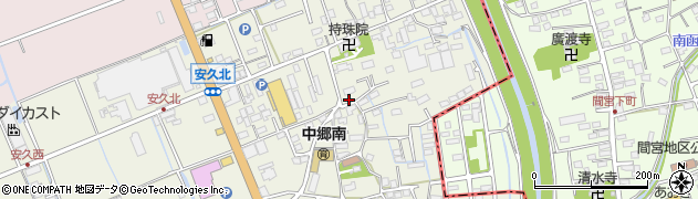 静岡県三島市安久157周辺の地図