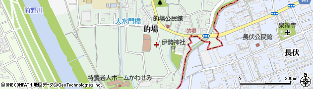 静岡県清水町（駿東郡）的場周辺の地図