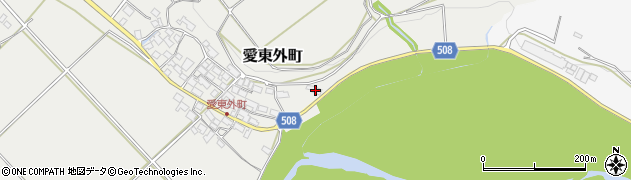 滋賀県東近江市愛東外町86周辺の地図