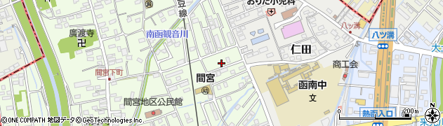 静岡県田方郡函南町間宮875周辺の地図