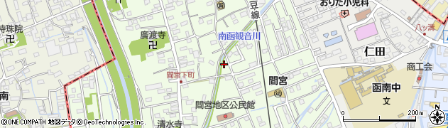 静岡県田方郡函南町間宮854周辺の地図