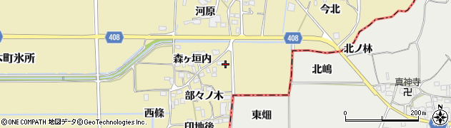 京都府南丹市八木町氷所部々ノ木2周辺の地図