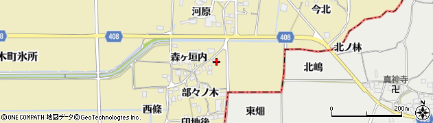 京都府南丹市八木町氷所部々ノ木3周辺の地図
