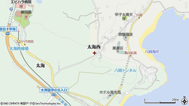 〒299-2861 千葉県鴨川市太海西の地図