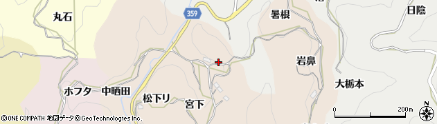 愛知県豊田市桑原田町宮下13周辺の地図