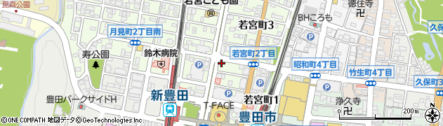 豚福　豊田本店周辺の地図