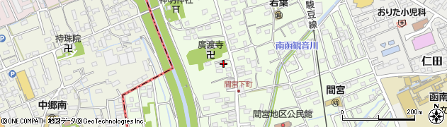 静岡県田方郡函南町間宮189周辺の地図