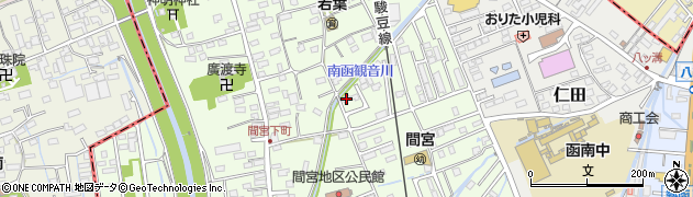静岡県田方郡函南町間宮857周辺の地図