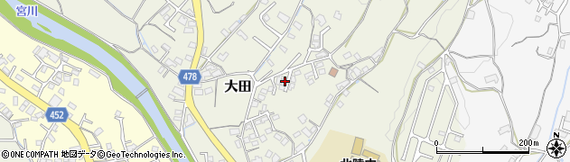 岡山県津山市大田264周辺の地図