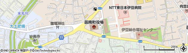 静岡県函南町（田方郡）周辺の地図