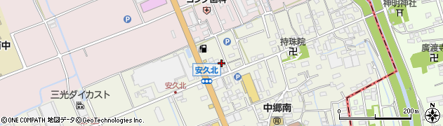 静岡県三島市安久36周辺の地図