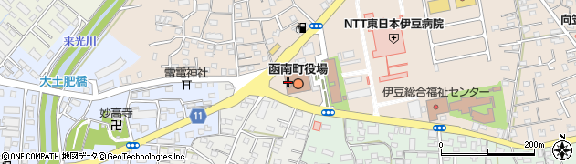函南町役場　上下水道課業務係周辺の地図
