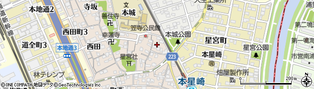 愛知県名古屋市南区本星崎町宮浦周辺の地図