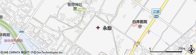 滋賀県野洲市永原周辺の地図