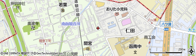 静岡県田方郡函南町間宮881周辺の地図