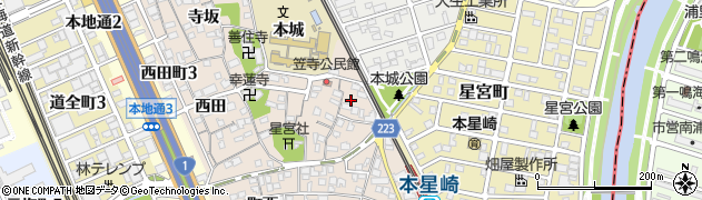 愛知県名古屋市南区本星崎町（宮浦）周辺の地図
