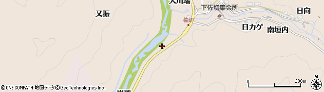愛知県豊田市下佐切町（岩飛）周辺の地図