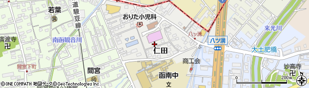 静岡県田方郡函南町仁田29周辺の地図