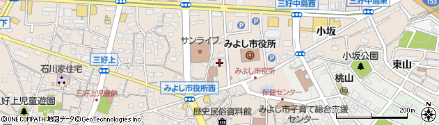 ＪＡあいち豊田三好周辺の地図
