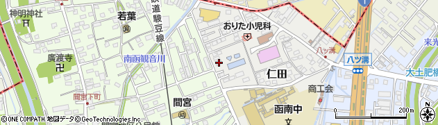静岡県田方郡函南町仁田20周辺の地図