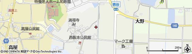 兵庫県丹波篠山市西阪本周辺の地図