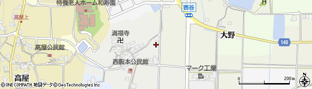 兵庫県丹波篠山市西阪本周辺の地図
