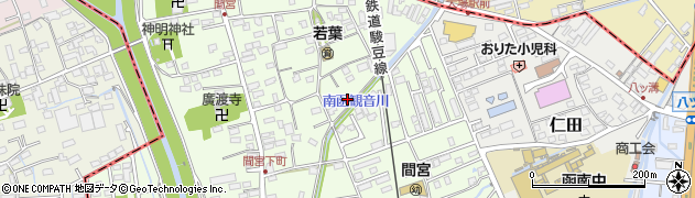 静岡県田方郡函南町間宮28周辺の地図