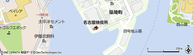 愛知県名古屋市港区築地町11周辺の地図