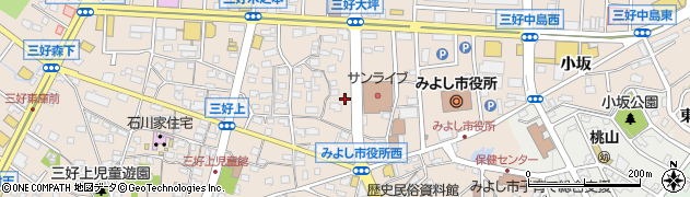 愛知県みよし市三好町（湯ノ前）周辺の地図