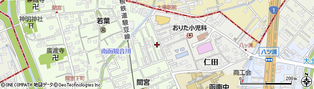 静岡県田方郡函南町間宮882周辺の地図