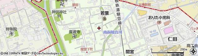 静岡県田方郡函南町間宮130周辺の地図