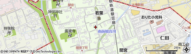 静岡県田方郡函南町間宮128周辺の地図