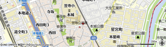 愛知県名古屋市南区本星崎町（本城）周辺の地図